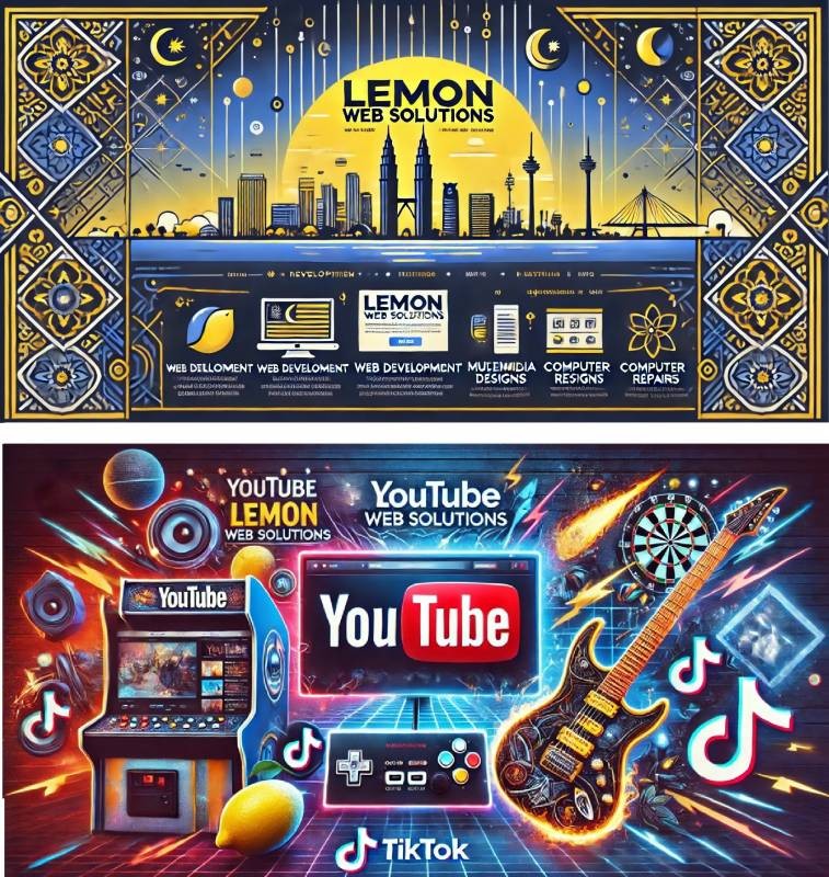 Lemon Web Solutions Unveils Fresh New Cover Images for Facebook, TikTok, and YouTube!